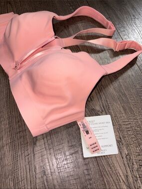 Victoria's Secret Pink Front-Zip Racerback Sports Bra